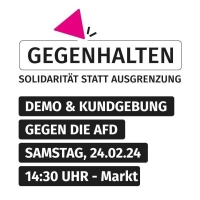 Demonstration "Gegenhalten – Solidarität statt Ausgrenzung"